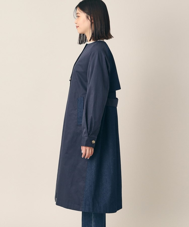 デッサン(レディース)(Dessin(Ladies))の【洗える】デニム切替クルーネックコート10