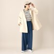 デッサン(レディース)(Dessin(Ladies))の【洗える】フーデッドハーフコート（S～L）11