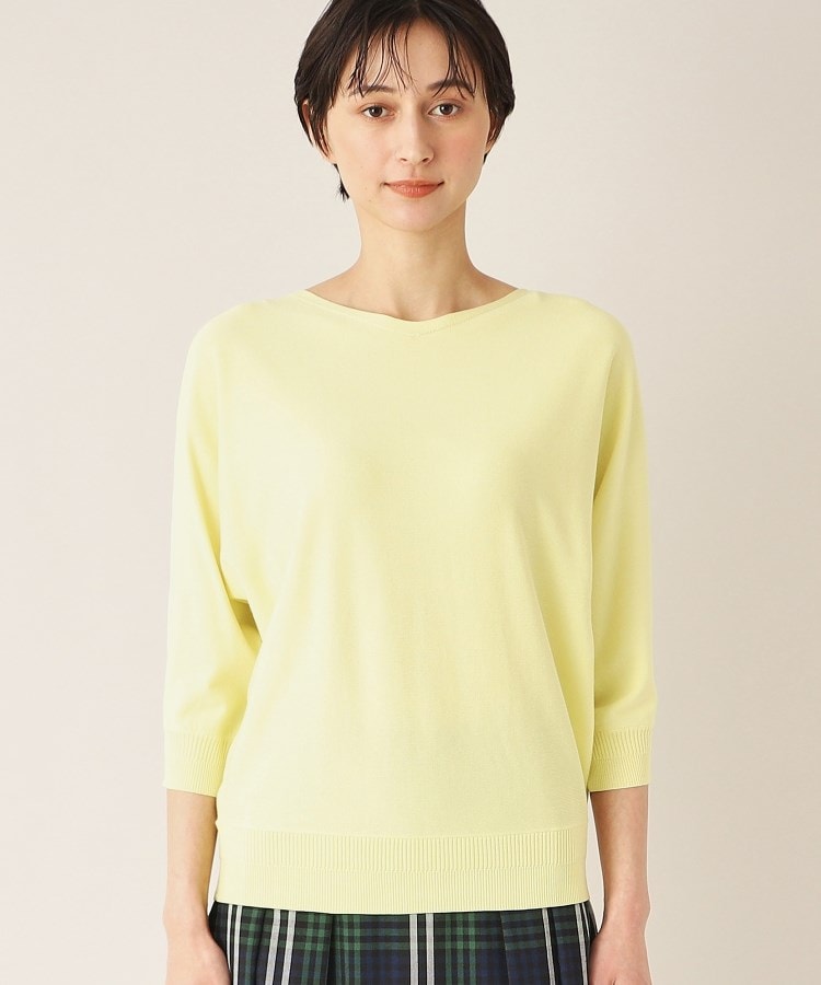 洗える】後ろボタンニットプルオーバー(XS~L)(ニット 洗える】後ろボタンニットプルオーバー(XS~L)(ニット