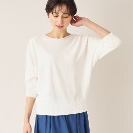 デッサン(レディース)(Dessin(Ladies))の【洗える】後ろボタンニットプルオーバー（XS～L）