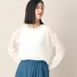 デッサン(レディース)(Dessin(Ladies))の【洗える】シースルークルーニット1