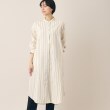 デッサン(レディース)(Dessin(Ladies))の【洗える】ストライプシャツワンピース（S～L） ベージュ(352)