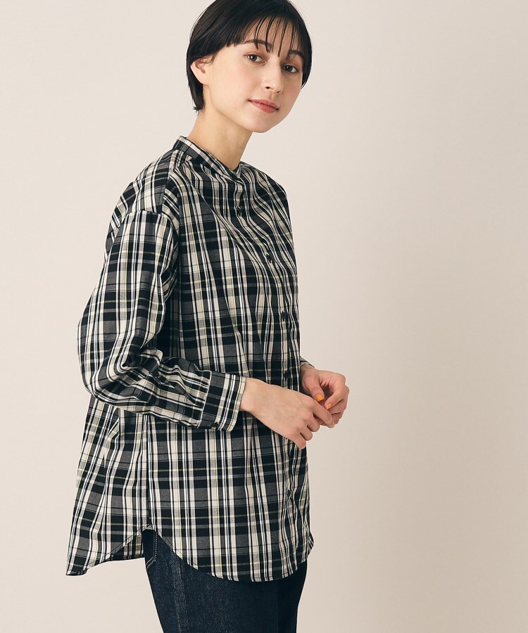 デッサン(レディース)(Dessin(Ladies))の【洗える】バンドカラーシャツ（XS～L）2