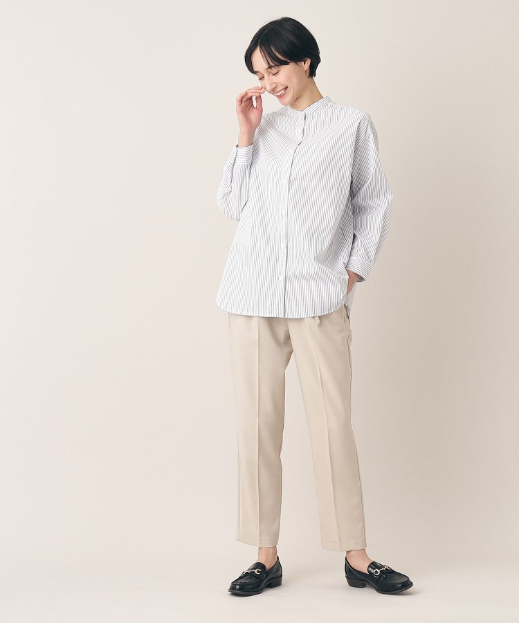 デッサン(レディース)(Dessin(Ladies))の【洗える】バンドカラーシャツ（XS～L）11