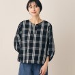 デッサン(レディース)(Dessin(Ladies))の【洗える】ドローコード付きスキッパーブラウス（XS～L） ブルー(293)