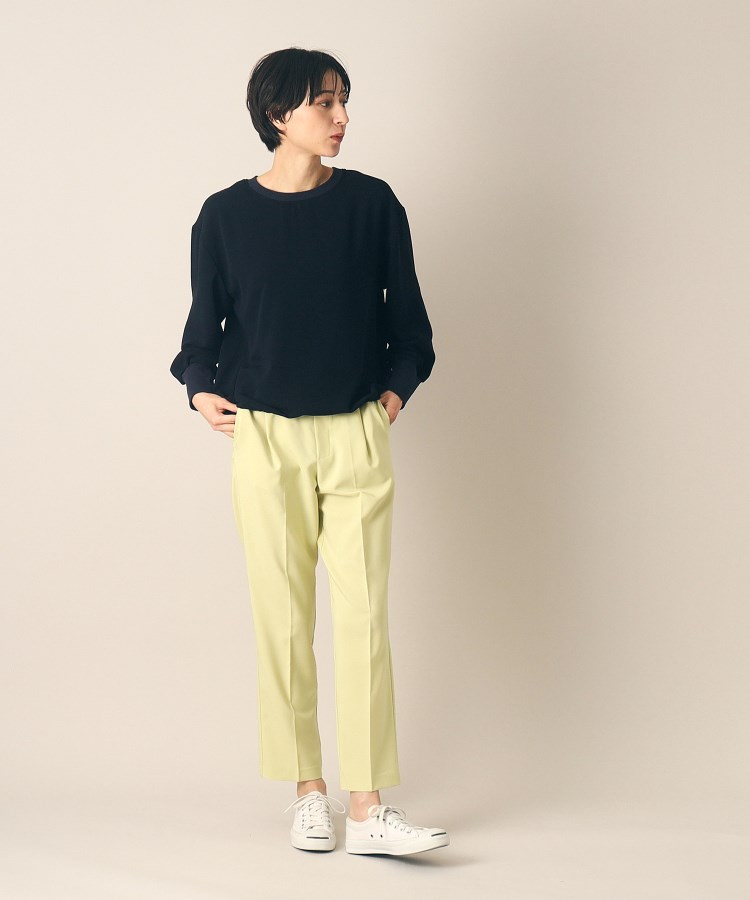 デッサン(レディース)(Dessin(Ladies))の【着回ししやすい・洗える】後ろボタンリブ付きブラウス（XS～L）10