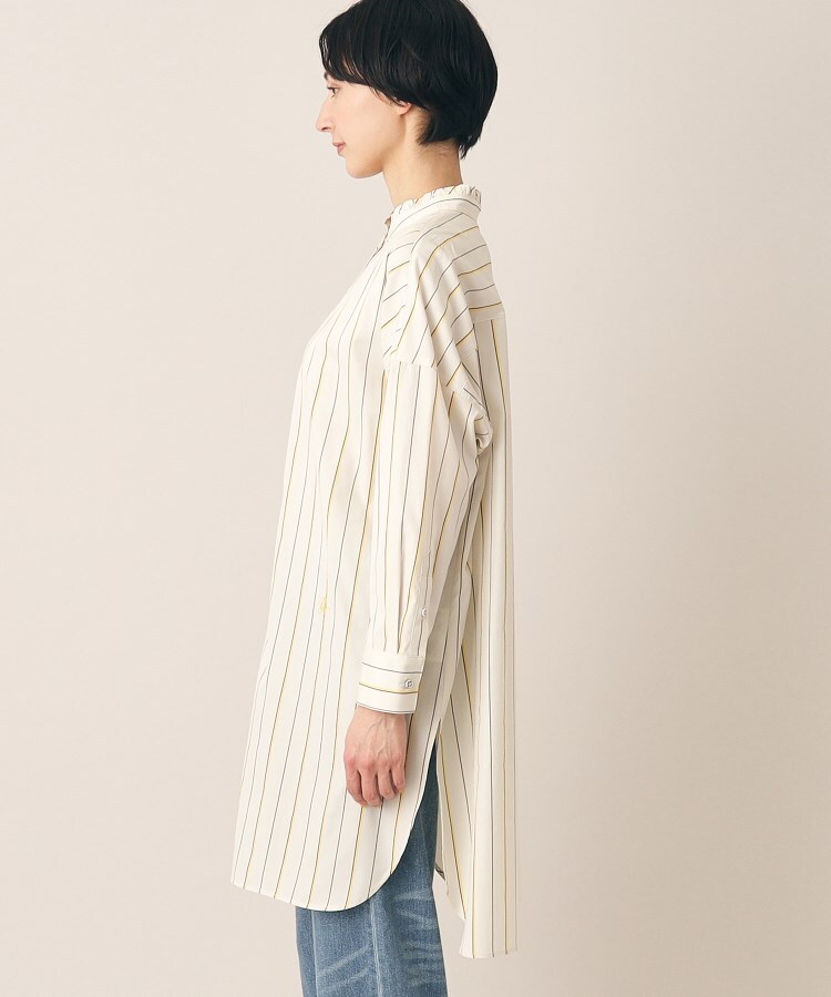 デッサン(レディース)(Dessin(Ladies))の【洗える】ストライプロングシャツ14