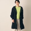 デッサン(レディース)(Dessin(Ladies))のリブ袖デザイン フーデットコート（S～L） ネイビー(094)