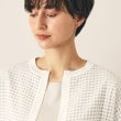 デッサン(レディース)(Dessin(Ladies))の【洗える】メッシュ柄クルーネックカーディガン12