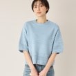 デッサン(レディース)(Dessin(Ladies))の【洗える】ランダム編地ニット（XS～L） ブルー(091)