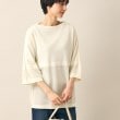 デッサン(レディース)(Dessin(Ladies))の【洗える】メッシュ切替チュニックプルオーバー ホワイト(001)