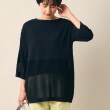 デッサン(レディース)(Dessin(Ladies))の【洗える】メッシュ切替チュニックプルオーバー ネイビー(094)