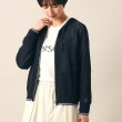 デッサン(レディース)(Dessin(Ladies))の【洗える】リネン混フーデッドパーカ ネイビー(094)