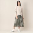 デッサン(レディース)(Dessin(Ladies))の【洗える】チュールスカートドッキングニットワンピース2