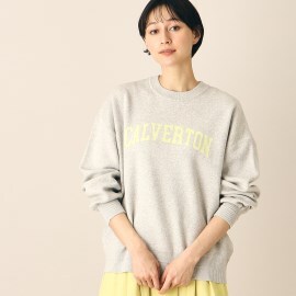 デッサン(レディース)(Dessin(Ladies))の【洗える】スウェットライクロゴニット（XS～L）