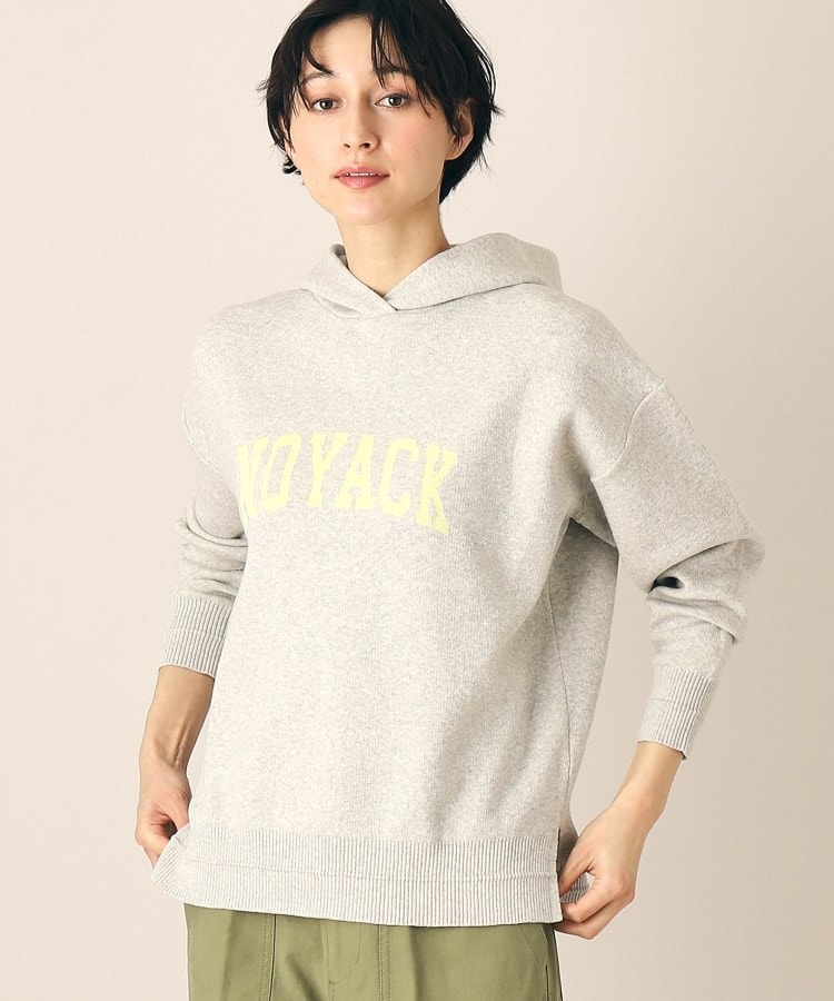 デッサン(レディース)(Dessin(Ladies))の【洗える】フーデッドロゴニット（XS～L）9