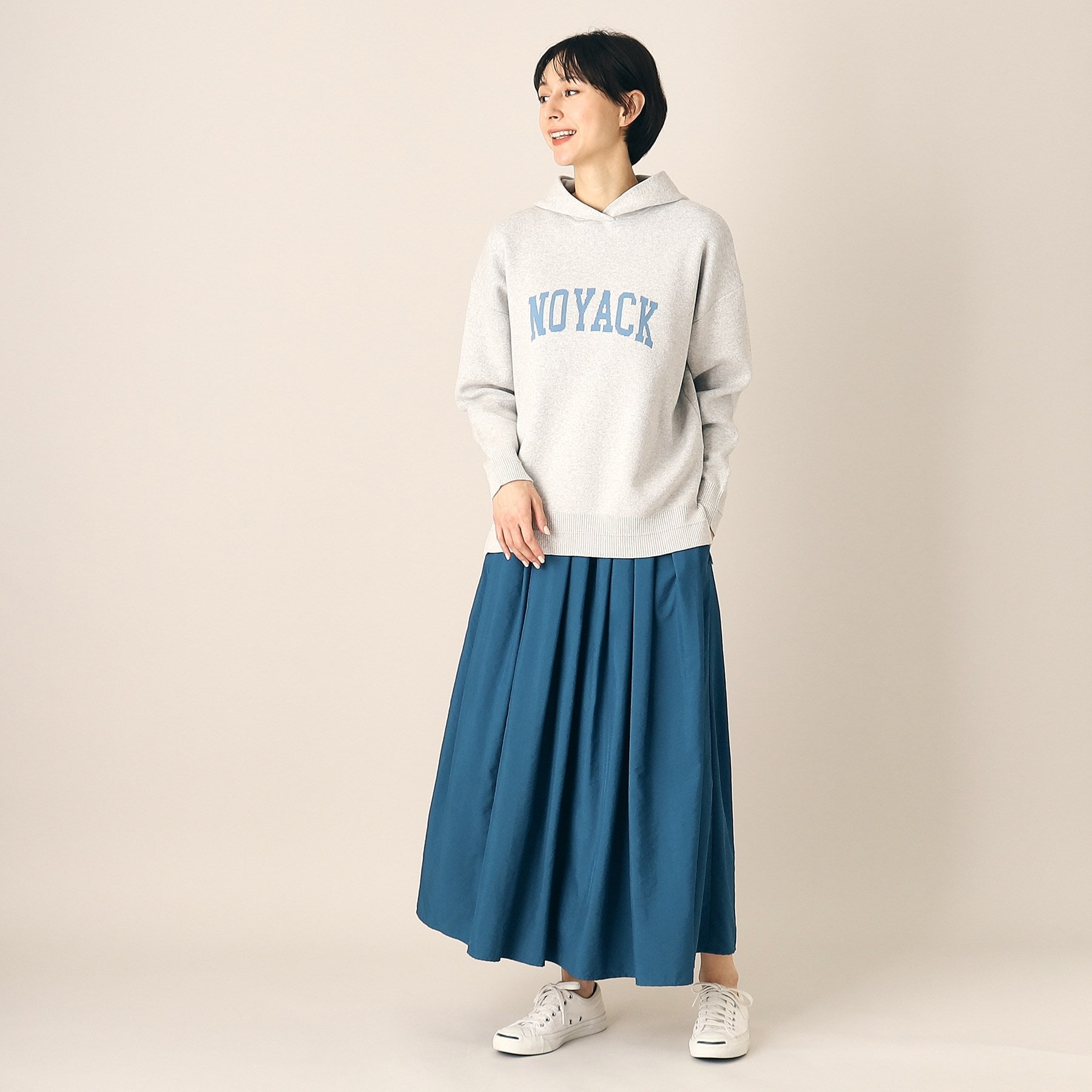 デッサン(レディース)(Dessin(Ladies))の【洗える】フーデッドロゴニット（XS～L）3