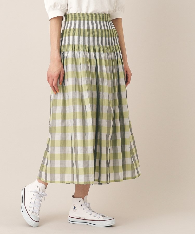 デッサン(レディース)(Dessin(Ladies))の【ウエストゴム・洗える】リバーシブルシャーリングスカート7