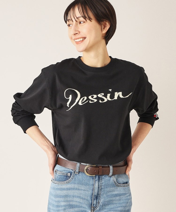 デッサン(レディース)(Dessin(Ladies))の【洗える】デッサンロゴ ロングスリーブTシャツ1
