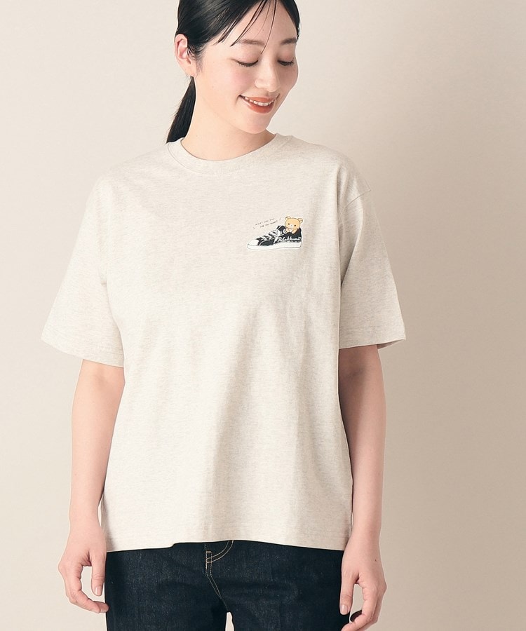 デッサン(レディース)(Dessin(Ladies))の【リンクコーデ・リラックマコラボ】Tシャツ オートミール(051)