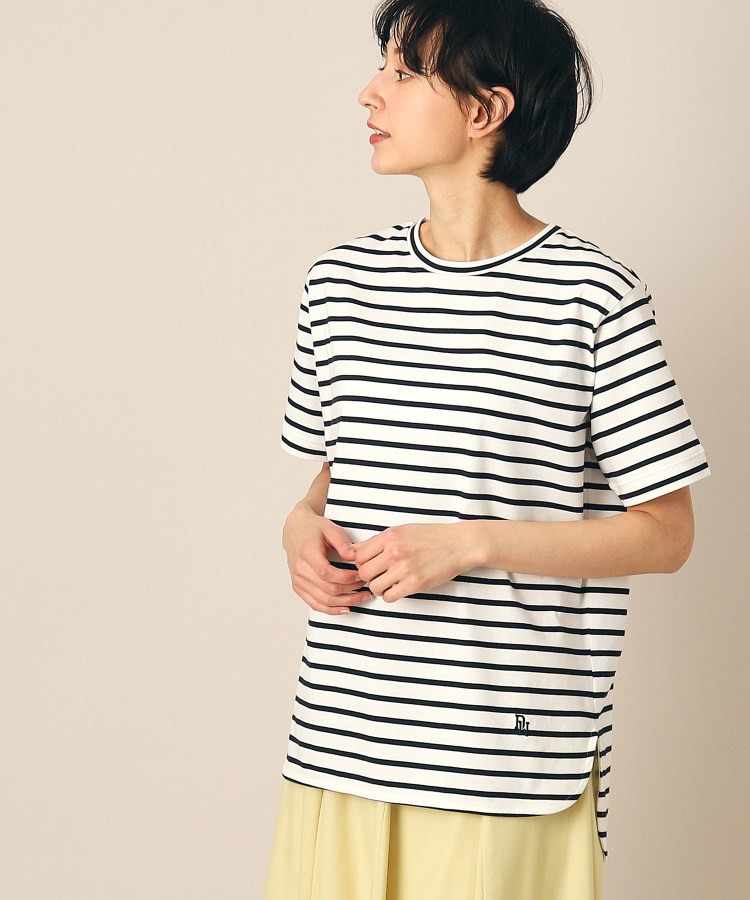 デッサン(レディース)(Dessin(Ladies))の【レイヤード・一枚着】シャツテールTシャツ（XS～L）9