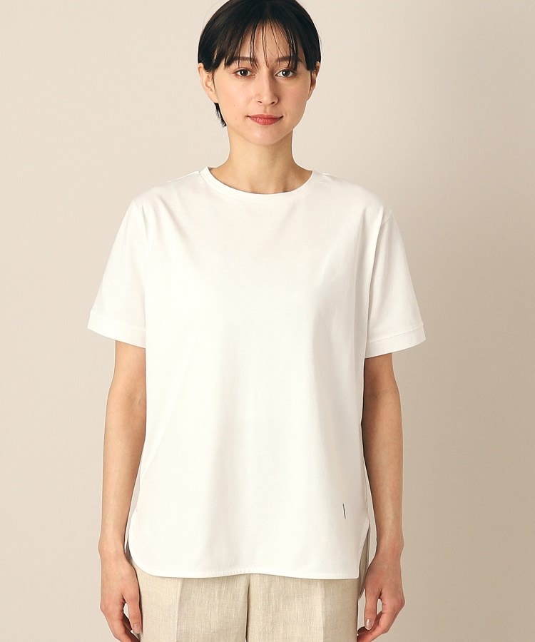 デッサン(レディース)(Dessin(Ladies))の【レイヤード・一枚着】シャツテールTシャツ（XS～L）17