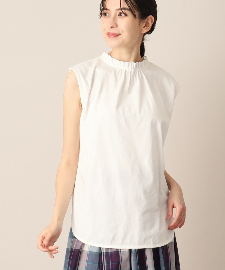 デッサン(レディース)(Dessin(Ladies))の【レイヤード・洗える】フリルネックカットソー（XS～L）1