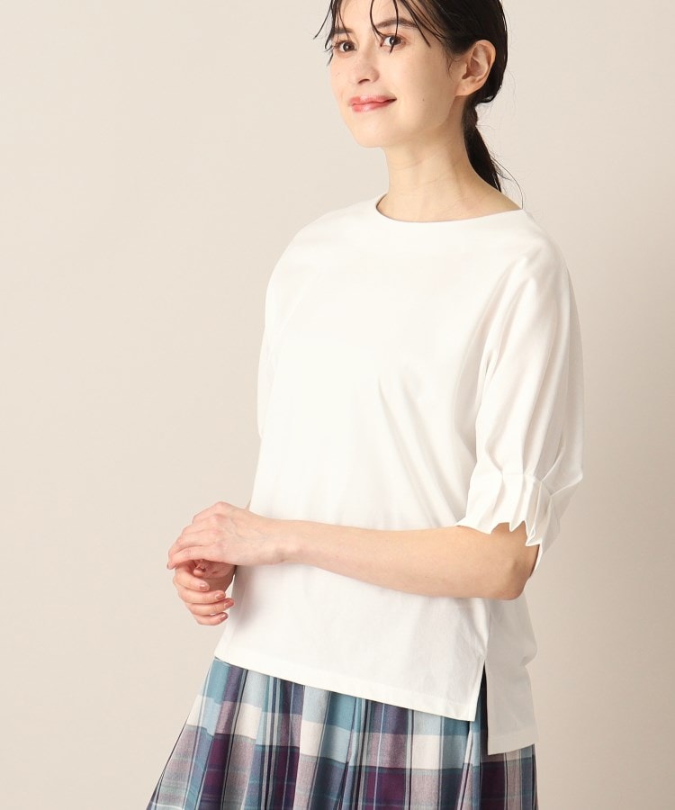 デッサン(レディース)(Dessin(Ladies))の【接触冷感・洗える】袖口タックカットソー（XS～L）2