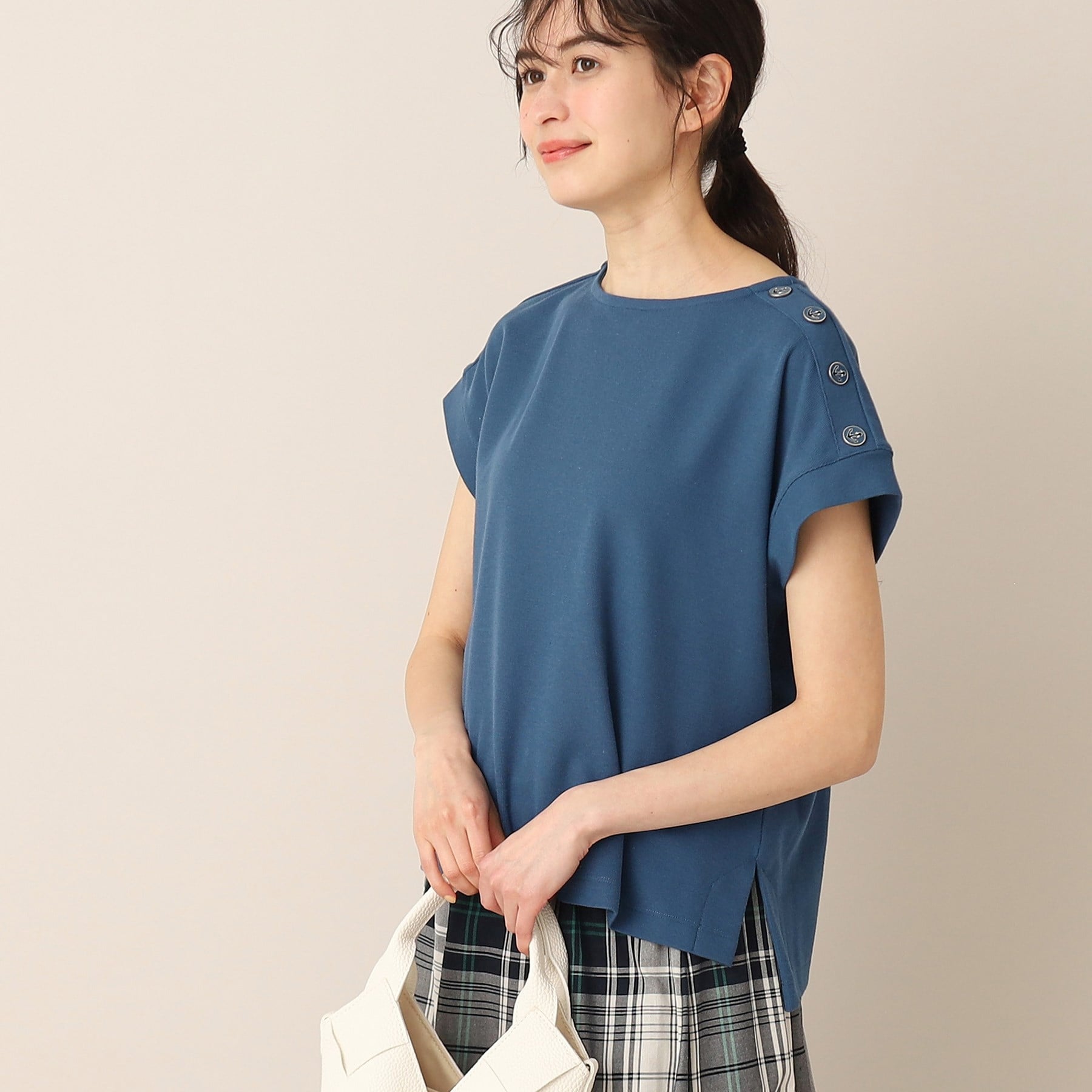 デッサン(レディース)(Dessin(Ladies))の【洗える】アンカーボタン付きカットソー（XS～L）2