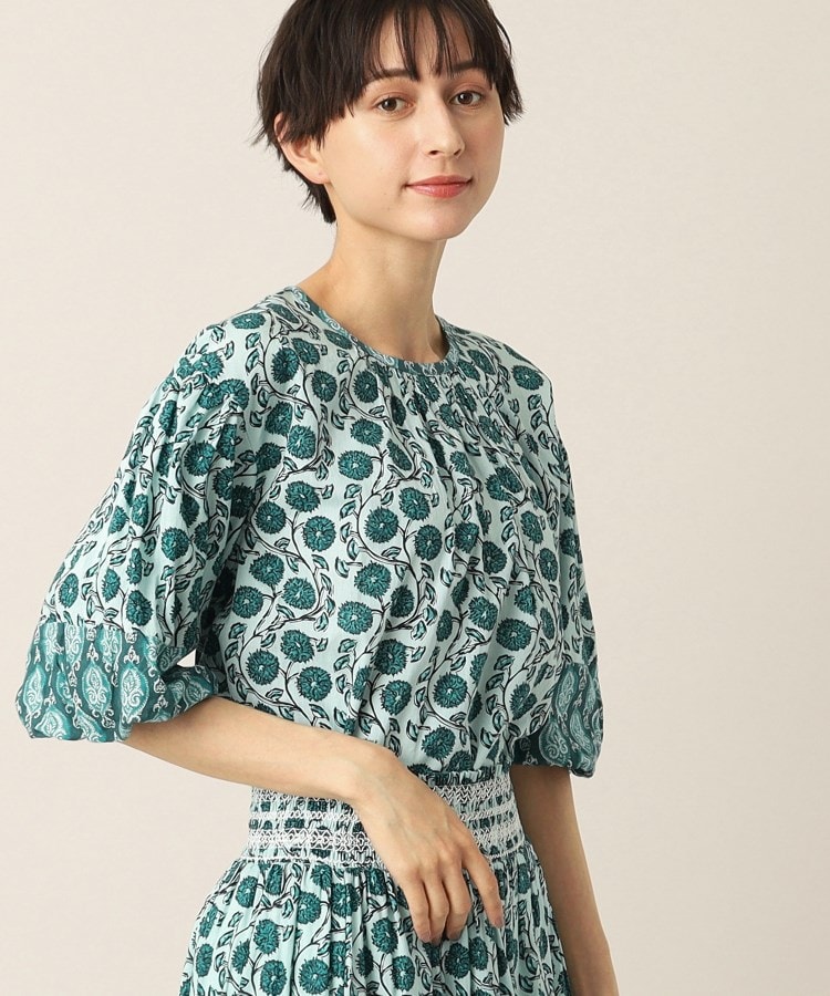 デッサン(レディース)(Dessin(Ladies))の【インド製】プリントブラウス5