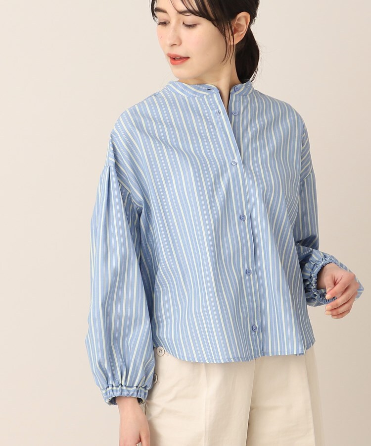 デッサン(レディース)(Dessin(Ladies))の【洗える】バンドカラーシャツ（XS～L）2