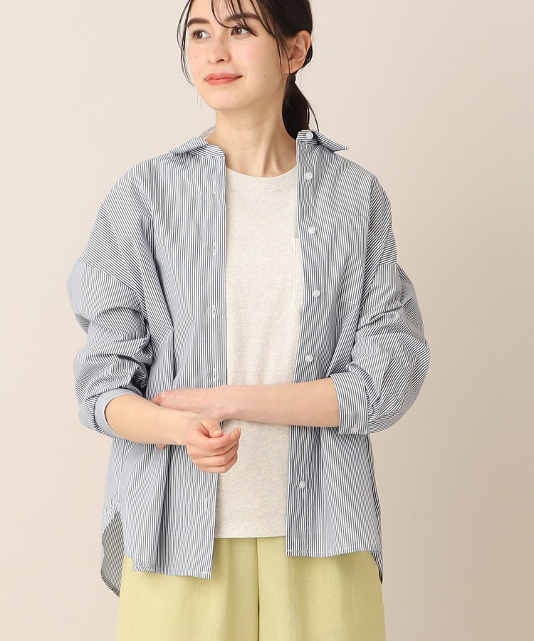 デッサン(レディース)(Dessin(Ladies))の【洗える】ドロップショルダーシャツ（XS～L）10