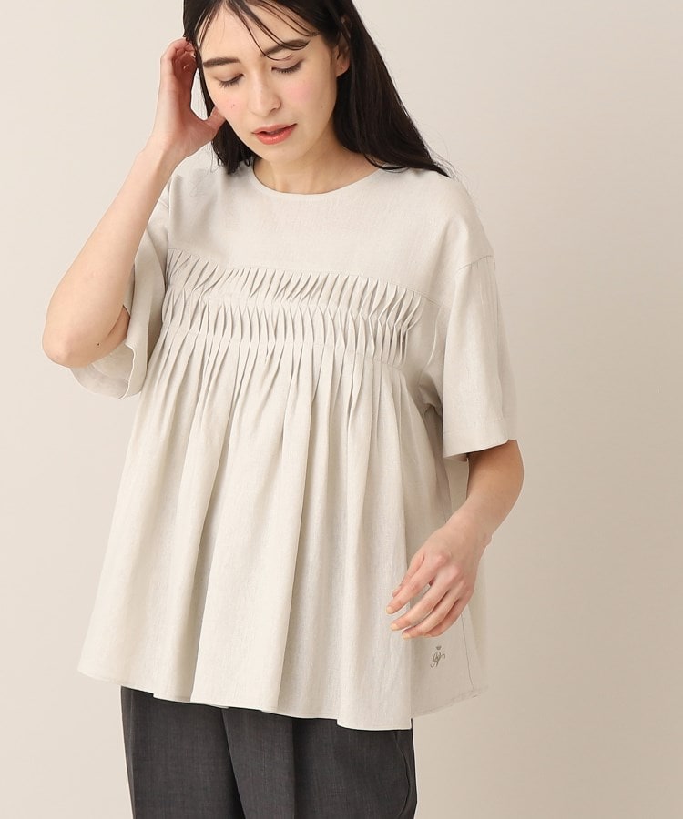 デッサン(レディース)(Dessin(Ladies))の【洗える】レーヨン麻タックブラウス（XS～L）9