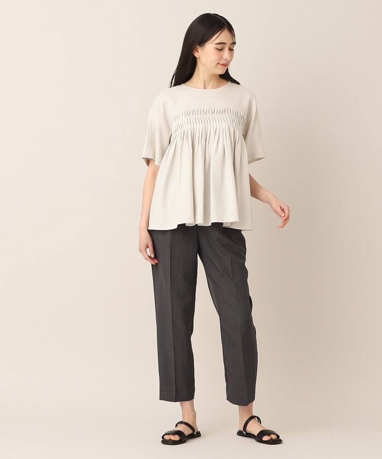 デッサン(レディース)(Dessin(Ladies))の【洗える】レーヨン麻タックブラウス（XS～L）10