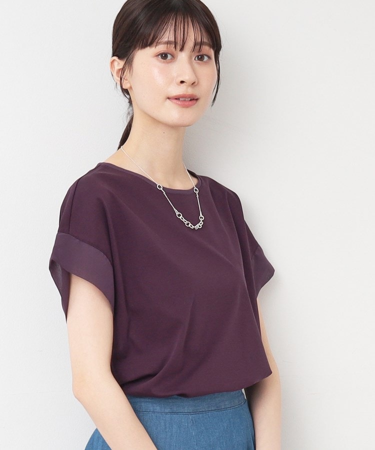 デッサン(レディース)(Dessin(Ladies))の【シリーズ累計5万枚！選べる5サイズ・洗える】美光沢カットソー＜オンにもオフにもちょうどいい＞50