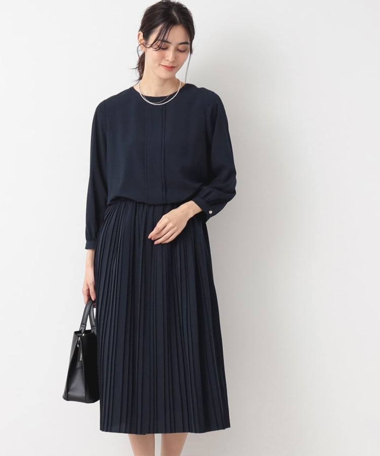 デッサン(レディース)(Dessin(Ladies))の【春SALE】プリーツスカートワンピース7