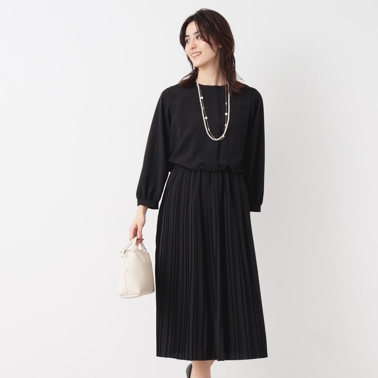 デッサン(レディース)(Dessin(Ladies))の【春SALE】プリーツスカートワンピース ミドルワンピース