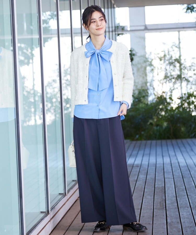 デッサン(レディース)(Dessin(Ladies))の【入卒/セレモニー/洗える】ボウタイリボンブラウス9