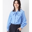 デッサン(レディース)(Dessin(Ladies))の【入卒/セレモニー/洗える】ボウタイリボンブラウス ブルー(091)