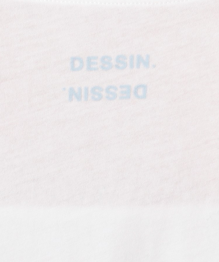 デッサン(レディース)(Dessin(Ladies))の【洗える】クルーネックシースルーロンT4