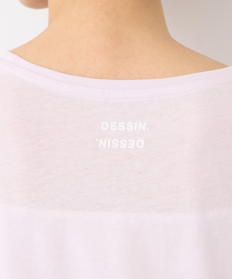 デッサン(レディース)(Dessin(Ladies))の【洗える】クルーネックシースルーロンT17