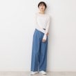 デッサン(レディース)(Dessin(Ladies))の【洗える】クルーネックシースルーロンT2