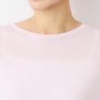 デッサン(レディース)(Dessin(Ladies))の【洗える】クルーネックシースルーロンT16