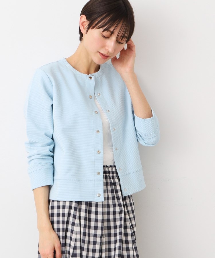 デッサン(レディース)(Dessin(Ladies))の【洗える】メタルボタンクルーネックカーディガン（S～L）5