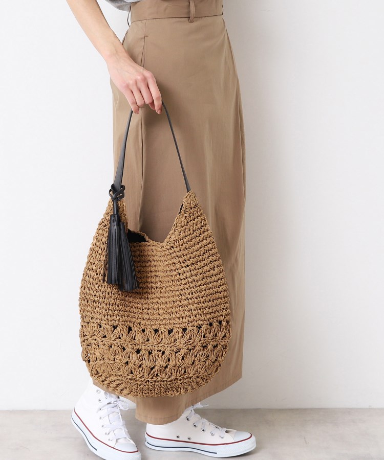 デッサン(レディース)(Dessin(Ladies))の【軽量】タッセルペーパーショルダーバッグ1