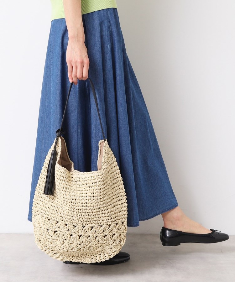デッサン(レディース)(Dessin(Ladies))の【軽量】タッセルペーパーショルダーバッグ3