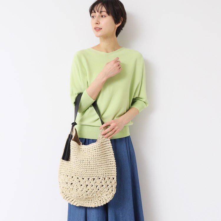 デッサン(レディース)(Dessin(Ladies))の【軽量】タッセルペーパーショルダーバッグ ショルダーバッグ