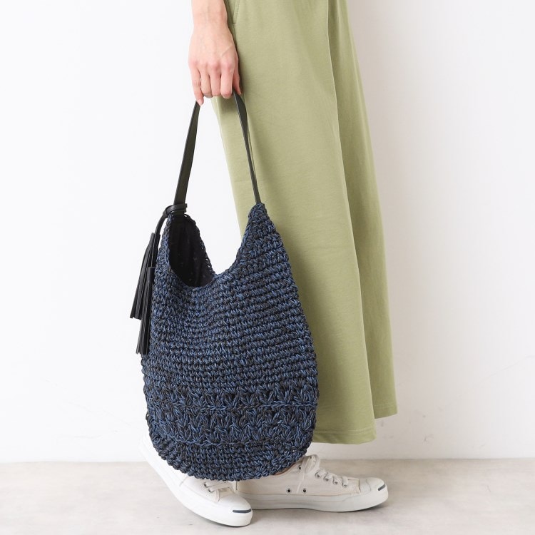 デッサン(レディース)(Dessin(Ladies))の【軽量】タッセルペーパーショルダーバッグ ショルダーバッグ