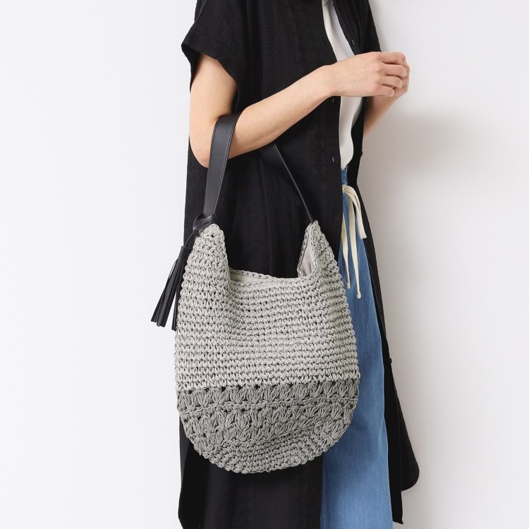 デッサン(レディース)(Dessin(Ladies))の【軽量】タッセルペーパーショルダーバッグ ショルダーバッグ