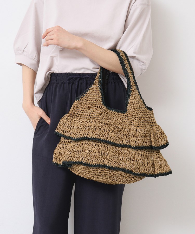 デッサン(レディース)(Dessin(Ladies))の【軽量】フリルペーパートート5